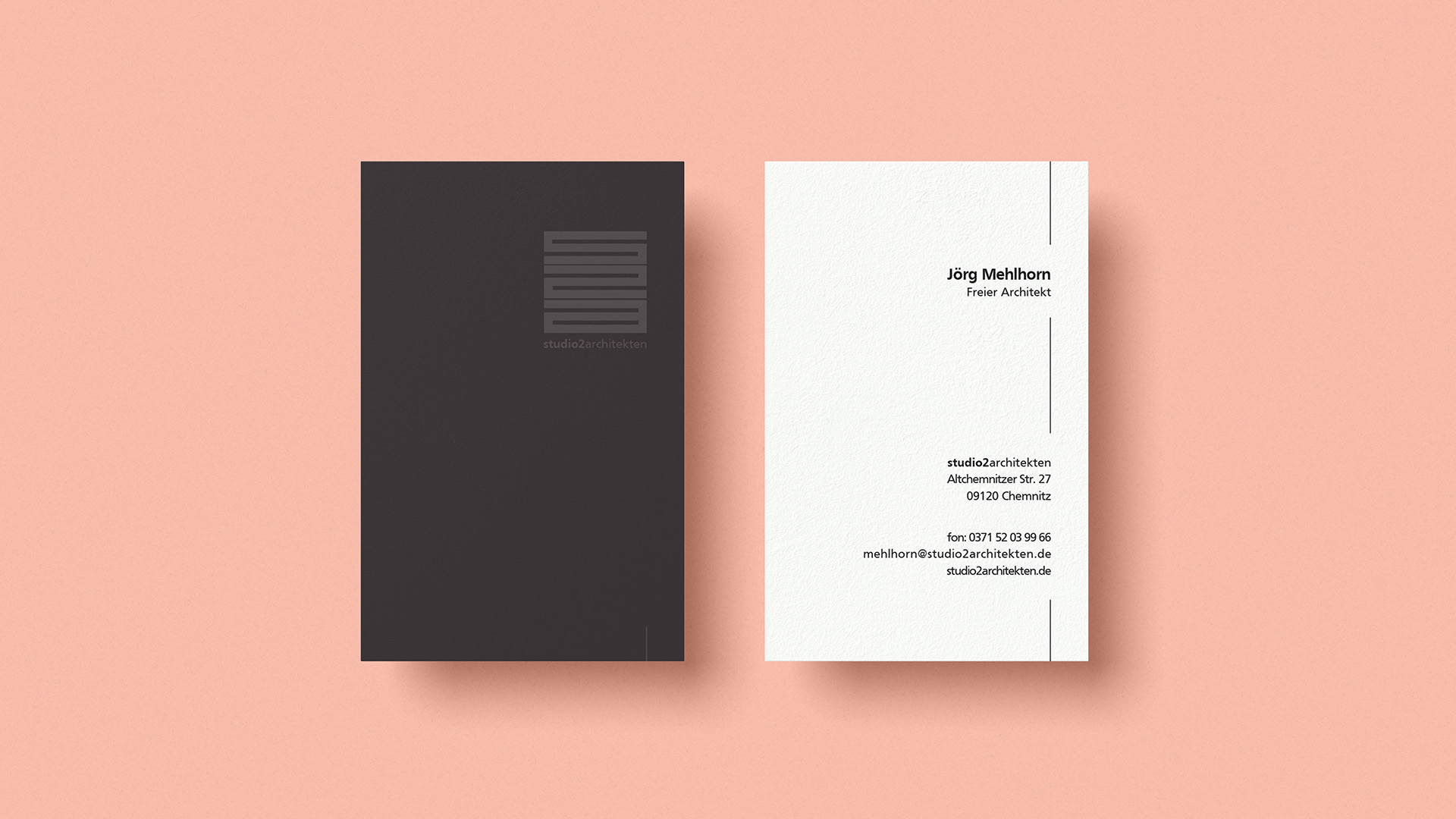 Werbeagentur Chemnitz - Referenz Visitenkarten - Studio2 Architekten